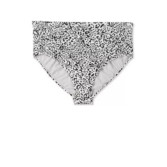 Women's Neutral Leopard
Print High Waist Full
Coverage Bikini Bottom new - Picture 1 of 8